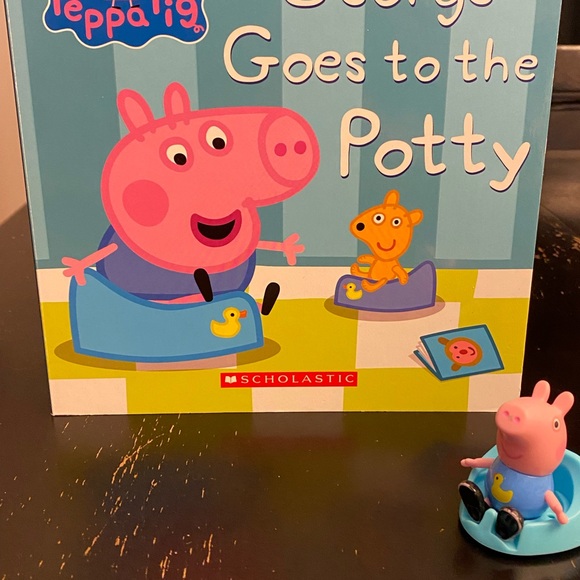 Peppa pig’s George goes potty book and bath time playset - Picture 1 of 10